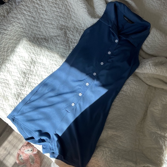 Button Front Rib-Knit Solid Romper - Picture 3 of 3